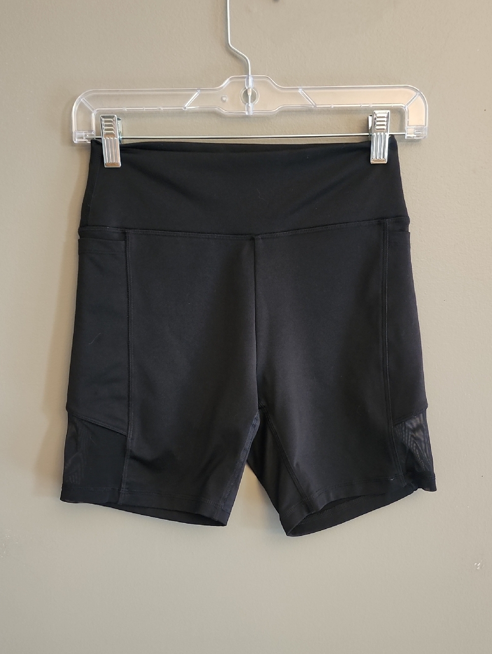 PINK Victoria's Secret Black High-Rise Bike Shorts